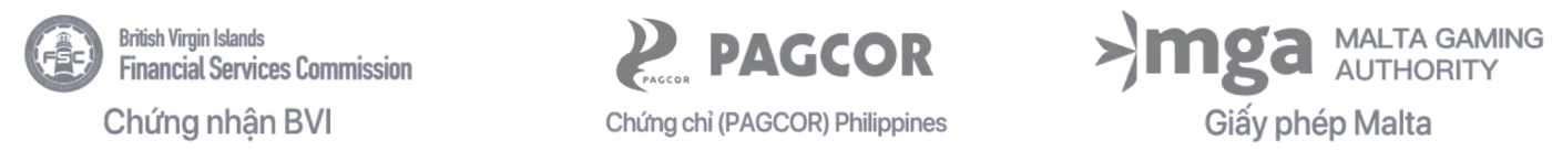 chứng nhận từ PAGCOR, Curacao